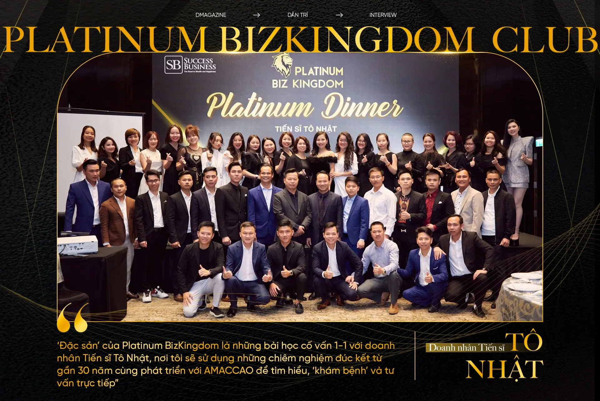 Các thành viên Platinum BizKingdom Club giao lưu cùng Shark Việt